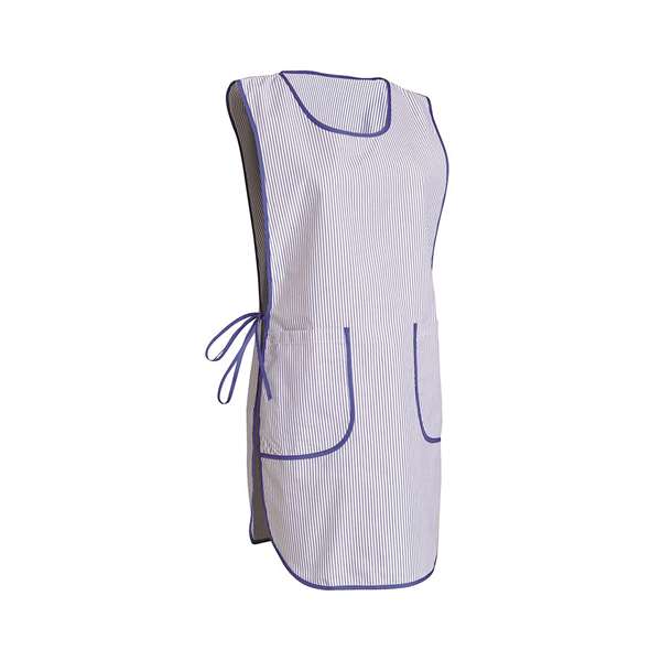 Image de CHASUBLE MARION RAYE TAILLE UNIQUE POLY/COT BLEU