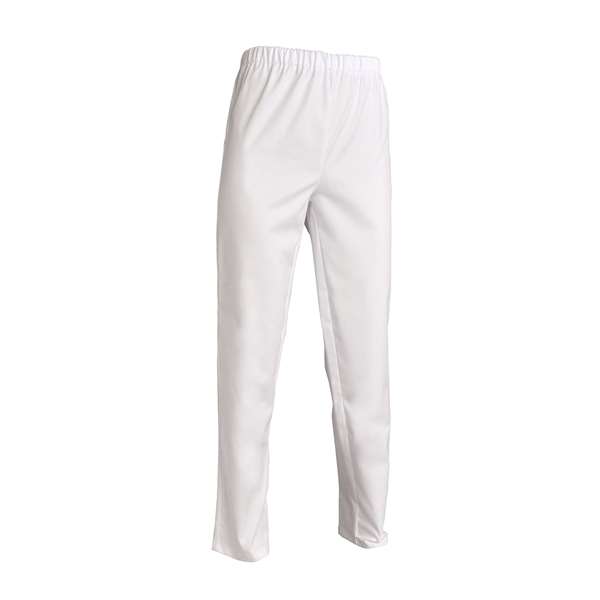 Image de PANTALON ANDRE TAILLE ELASTIQUE BLANC POLY/COT T1