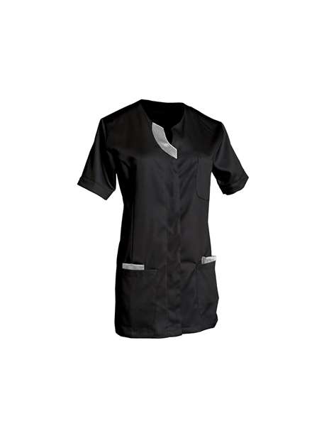 Image de TUNIQUE LILA MANCHES COURTES NOIR T6