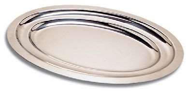 Image de PLAT OVAL ACIER INOXYDABLE 'UNI-LEGER' (LONG.220XLARG.140MM)
