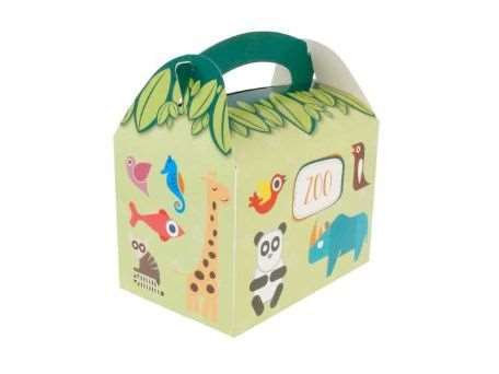 BOITE CARTON AVEC ANSE ANIMAUX X300