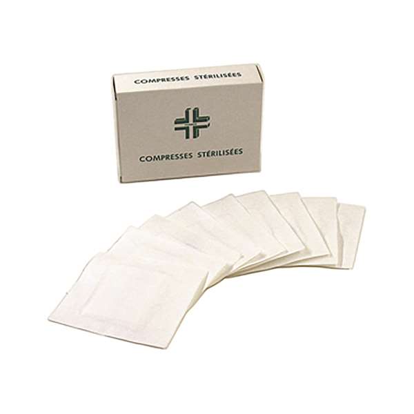 Image de LOT DE 15 COMPRESSES DE GAZES STERILES INDIVIDUELLES 20X20CM