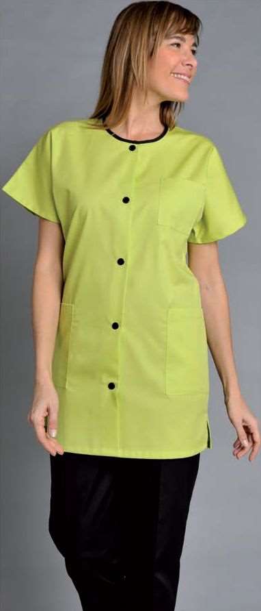 Image de TUNIQUE CORINNE MC POLY/COT UNI 195GRS ANIS T2