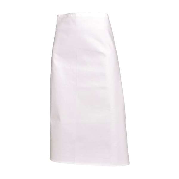 Image de TABLIER CHEF 80 BLANC (105X85CM) TAILLE UNIQUE 100%COT