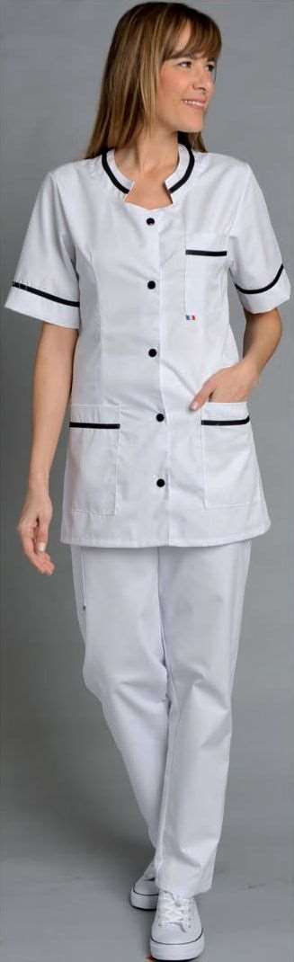 Image de TUNIQUE LAETITIA MC BLANCHE POLY/COT UNI 195GRS T0