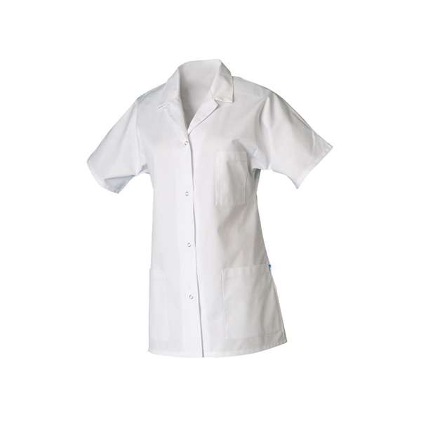 Image de TUNIQUE MANUE MANCHES COURTES BLANCHE 100%COT UNI 180GRS T0