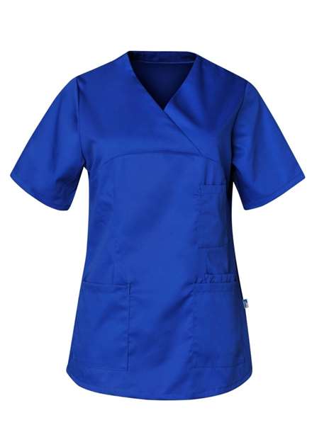 Image de TUNIQUE JULIA MC 65%POLY/35%COT200GRS/M² BLEU GITANE T2