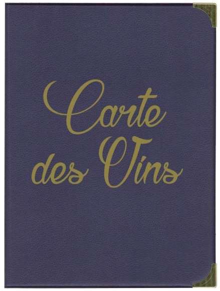 Image de CARTE DES VINS BOSTON VIOLET+1 INTERCALAIRE (DIM235X320MM)
