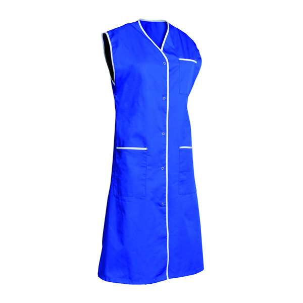 Image de BLOUSE SYLVIANE SANS MANCHES BLEU ROI T2