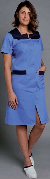 Image de BLOUSE DIANE MANCHES COURTES BLEU MARINE T5