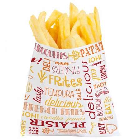 SACHET FRITES INGRAISSABLE PAROLES (FTS120X120MM) X1000