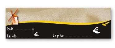 BANDE PANETIERE 'MOULIN' SANS ATTACHEMENT (FTS.150X50MM) X10