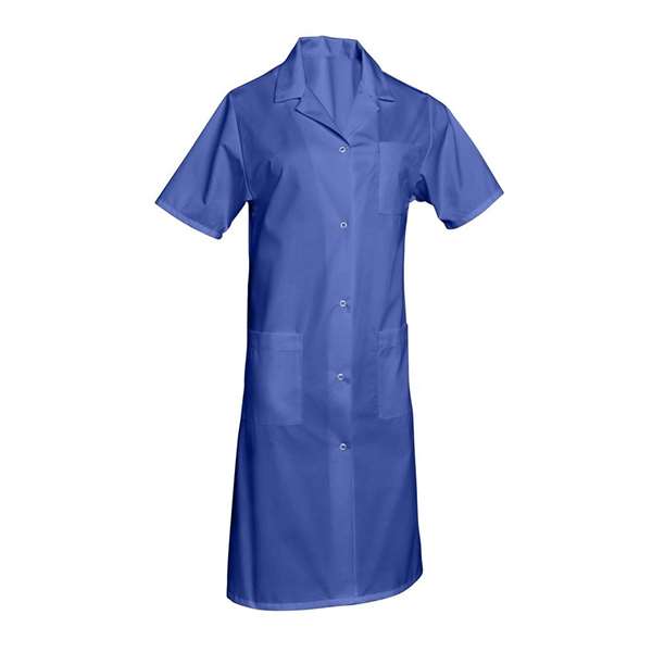 Image de BLOUSE MADONA MANCHES COURTES BLEU ROI T3