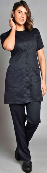 Image de BLOUSE ELIN MC 50%TENCEL/50%POLY195GRS/M² VIRTUAL GREY T2