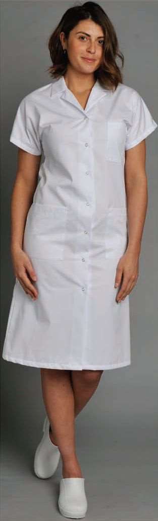 Image de BLOUSE MANUELLA MC BLANCHE POLY/COT UNI 210GRS T6