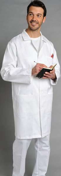 Image de BLOUSE ADULTE ANTHONY ML BLANCHE SERGE COT200GRS T6