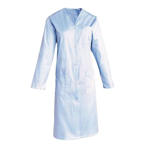 Image de BLOUSE LISA MT POLY/COT UNI 195GRS BLEU CIEL T2