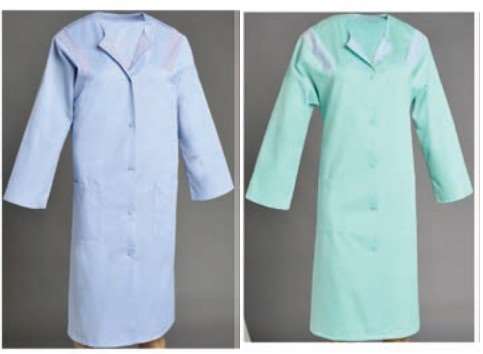 Image de BLOUSE TESSA MT RAYE POLY/COT 195GRS RAYE BLEU CIEL T2