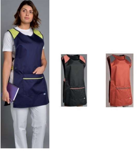 Image de CHASUBLE TAILLANTE ELOISE GRIS NIMBUS-ABRICOT TS