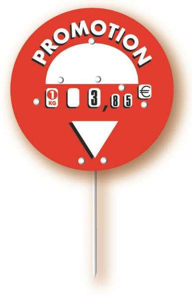 Image de ROND-POINT 'PROMOTION' ROUGE DIAM.120MM PAR 10