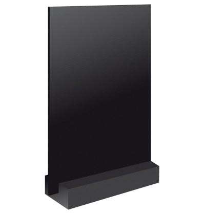 ARDOISE NOIRE+SOCLE BOIS NOIR RECT. (FTS.150X220MM) PAR 3