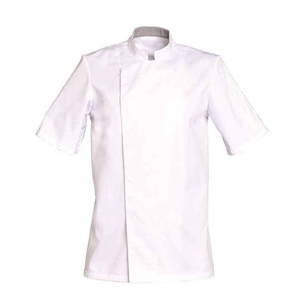 Image de VESTE DE CUISINE COOKIE MC BLANCHE 65%POLY/35%COT195GRS T2