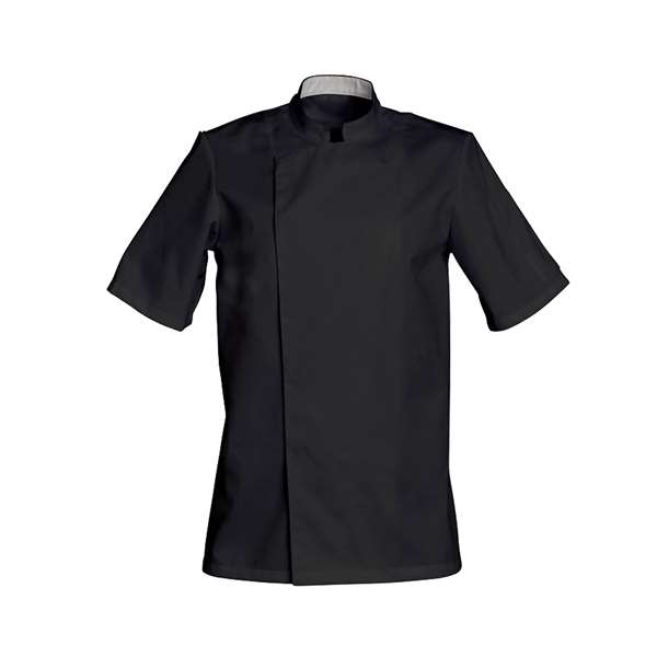 Image de VESTE DE CUISINE COOKIE MANCHES COURTES NOIR T1