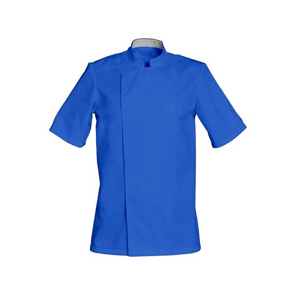 Image de VESTE DE CUISINE COOKIE MANCHES COURTES BLEU GITANE T6