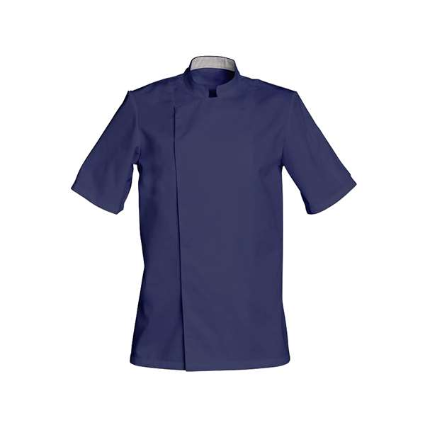 Image de VESTE DE CUISINE COOKIE MANCHES COURTES BLEU MARINE T6
