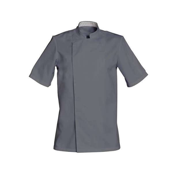 Image de VESTE DE CUISINE COOKIE MANCHES COURTES GRIS NIMBUS T6