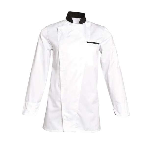 Image de VESTE DE CUISINE ALEX ML BLANCHE 50%COTON/50%POLY 210GRS T1