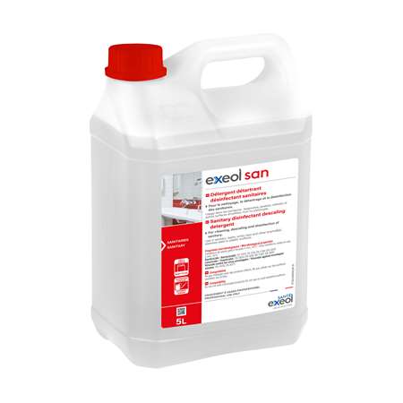 EXEOL SAN DETERGENT DETARTRANT DESINFECTANT SANITAIRES 5L