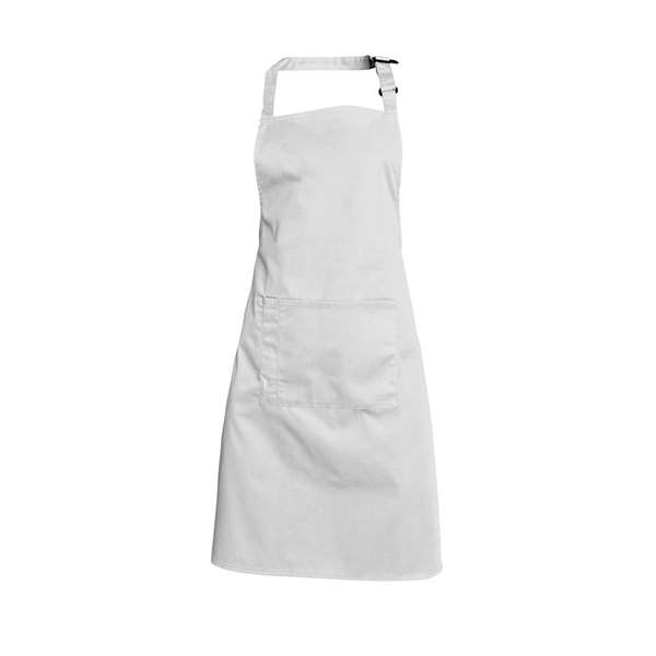 Image de TABLIER BAVETTE ANDREA BLANC 65%POLY/35%COT195GRS TU