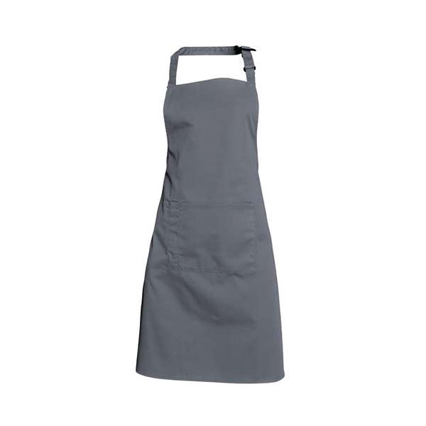 Image de TABLIER BAVETTE ANDREA 65%POLY/35%COT195GRS TU GRIS NIMBUS