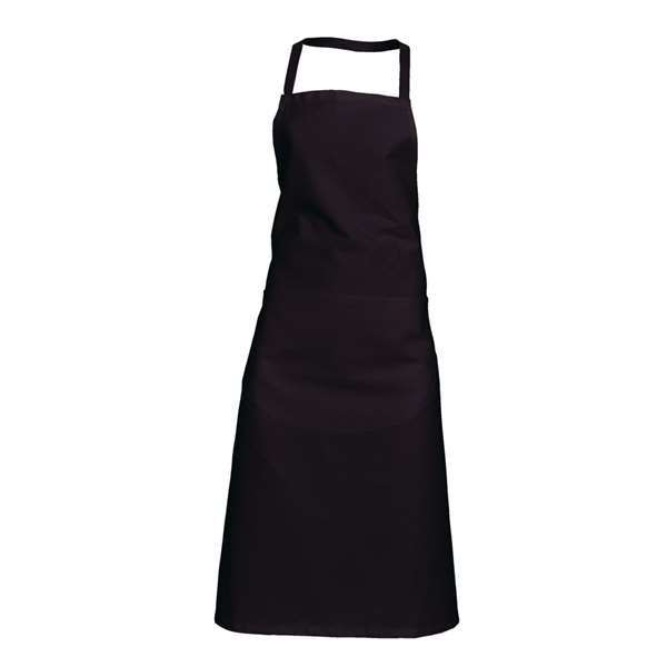 Image de TABLIER BAVETTE VALET SANS POCHE BLEU MARINE 100%COTON TU