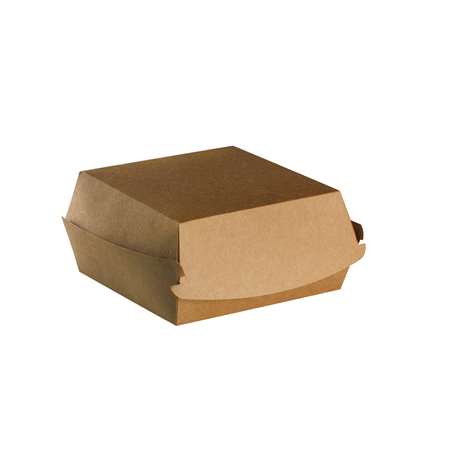 COQUE HAMBURGER 120 KRAFT BRUN (FTS150X145X70MM) X100