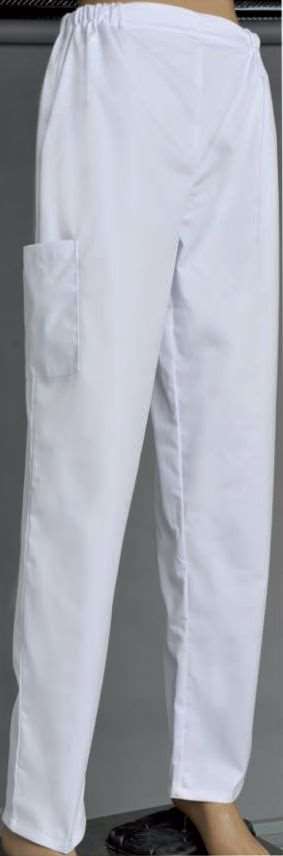 Image de PANTALON VENTRE PLAT JUSTINE BLANC POLY/COT 195GRS T5