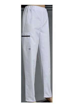Image de PANTALON VENTRE PLAT CLEMENCE BLANC POLY/COT UNI 195GRS T6