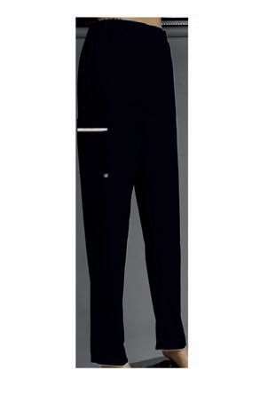 Image de PANTALON VENTRE PLAT CLEMENCE NOIR POLY/COT UNI 195GRS T1