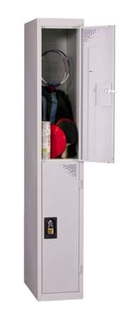 COLONNE SUIVANTE 2 CASES 40CM PORTE GRIS