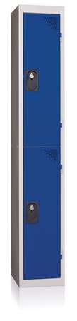COLONNE INITIALE 2 CASES 40CM PORTE BLEU