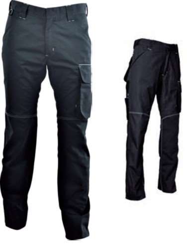 Image de PANTALON WORKWEAR HUGO 65%POLY/35%COTON NOIR-NOIR T60