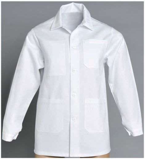 Image de VESTE WORKWEAR PAUL BLANCHE 100%COT330GR T4