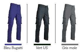 Image de PANTALON WORKWEAR ERIC POLY/COT 245GRS VERT US T58
