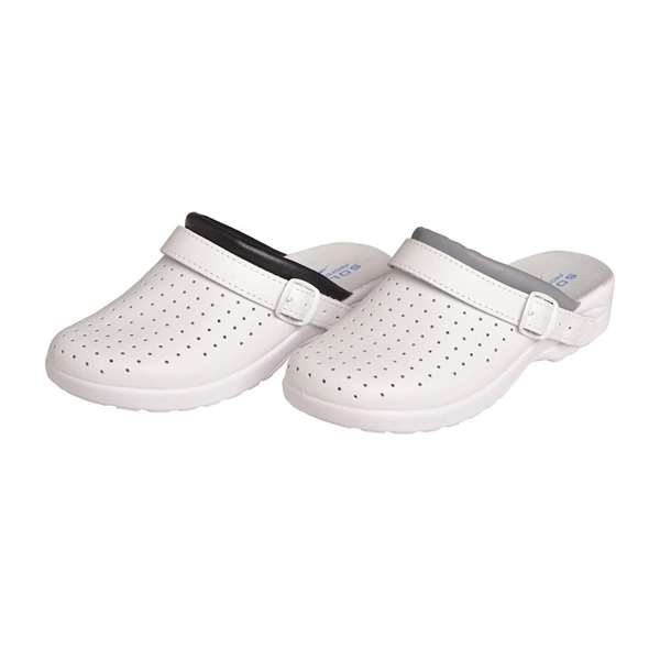 Image de SABOT LYDIE BLANC-MARINE P45