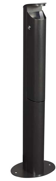 Image de CENDRIER A POSER OU A FIXER METAL 2.5L-GRIS MANGANESE