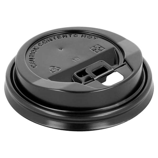 Image de COUVERCLE NOIR HAUT POUR GOBELET 24CL X1000