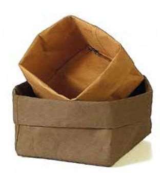 Image de CORBEILLE A PAIN 'NATURE' MARRON (LONG.120XLARG.120MM)