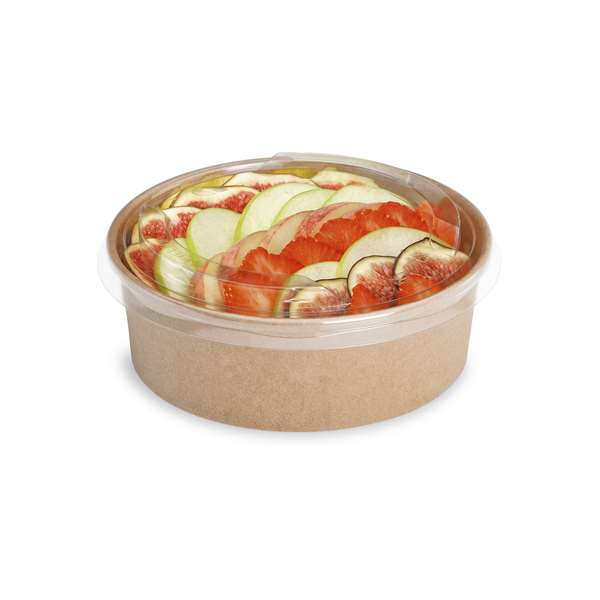 Image de SALADIER CARTON BRUN POKEPACK (DIAM.148MM H.62MM) 750ML X50