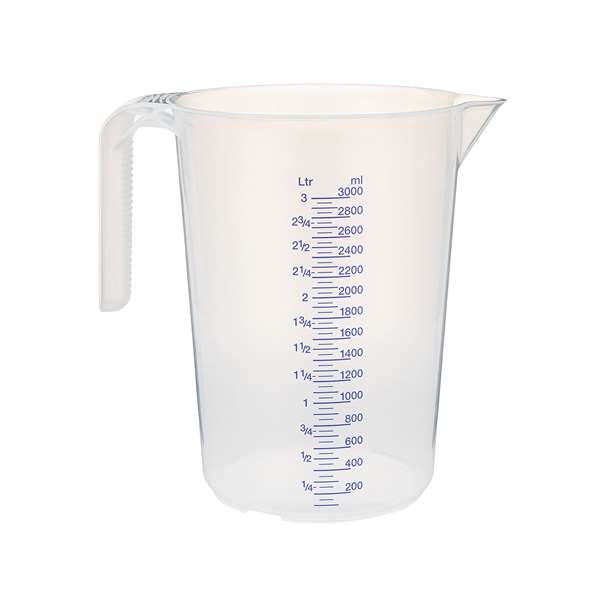 Image de VERRE DOSEUR TRANSLUCIDE GRADUE 1/10 LITRE 3L
